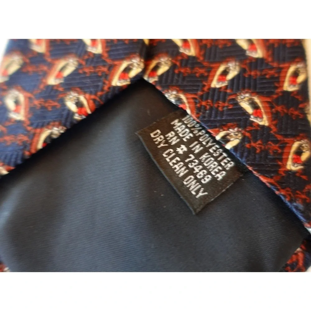 Vtg Y2K TAZ AOP Looney Tunes Tazmanian Devil Silk Neck Tie NWOT 2000 Warner Bros